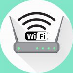 Wi fi wireless router web icon. Vector illustation